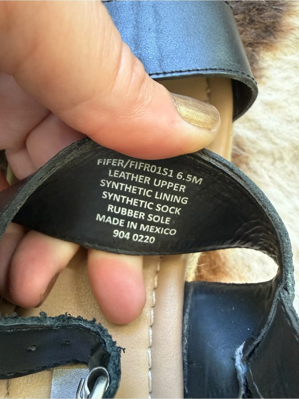 Steve Madden black leather